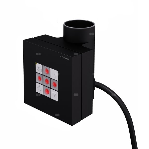 Sterownik TERMA KTX 2, 400W Tuba, RAL 9005 mat, przyłącze MS z maskownicą 35mm [-, , logo Terma, instr. TERMA]