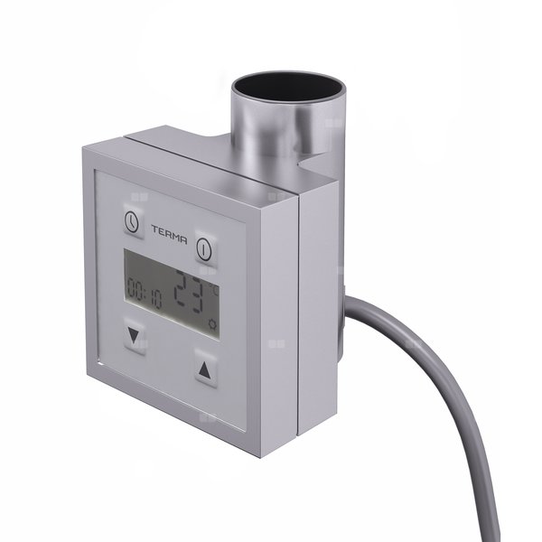 Sterownik TERMA KTX 3, 400W Tuba, Silver Matt SMA, kabel prosty z wtyczką [srebrzysty, 1,5m, logo Terma, instr. TERMA]