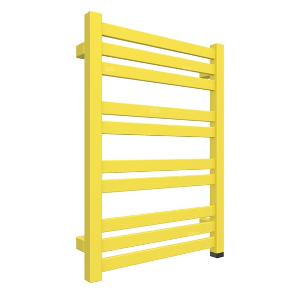 Grzejnik elektryczny TERMA MARLIN ONE 430 x 600 mm, kolor miękkie zielone jabłko, moc 300 W, podłączenie E8, kabel prosty bez wtyczki 1,5m czarny