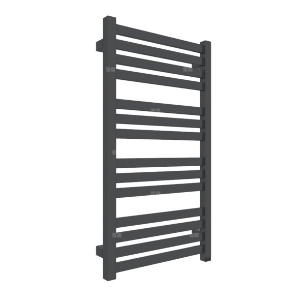 Grzejnik elektryczny TERMA MARLIN ONE 430 x 780 mm, kolor metaliczna czerń, moc 300 W, podłączenie E8, kabel spiralny z wtyczką