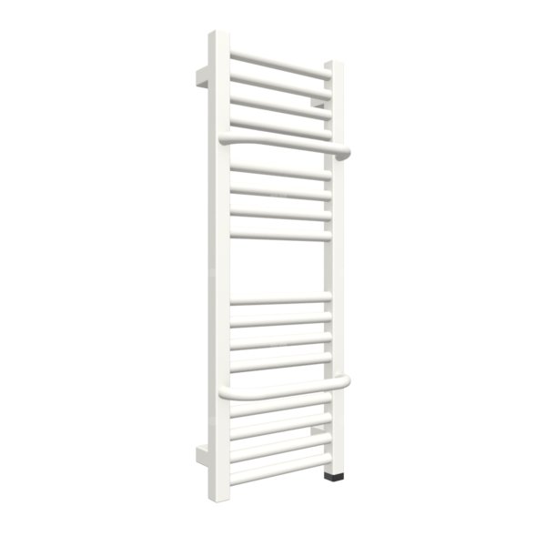 Grzejnik elektryczny TERMA LIMA ONE 300 x 820 mm, kolor biały drogowy RAL9016, moc 300 W, podłączenie E8, kabel spiralny z wtyczka 2,5m biały