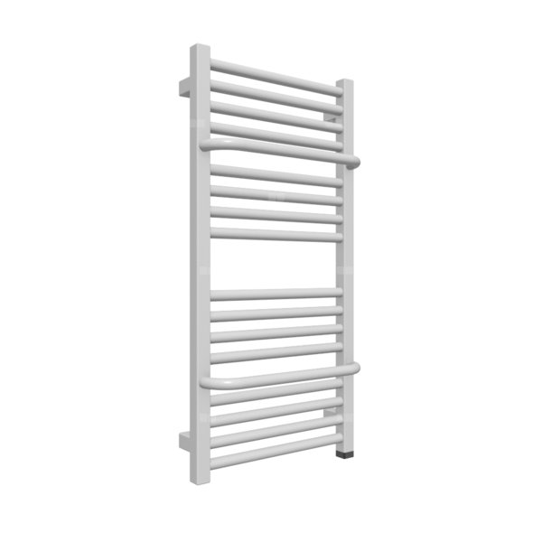 Grzejnik elektryczny TERMA LIMA ONE 400 x 820 mm, kolor chrom, moc 200 W, podłączenie E8, kabel prosty bez wtyczki 1,5m srebrzysty