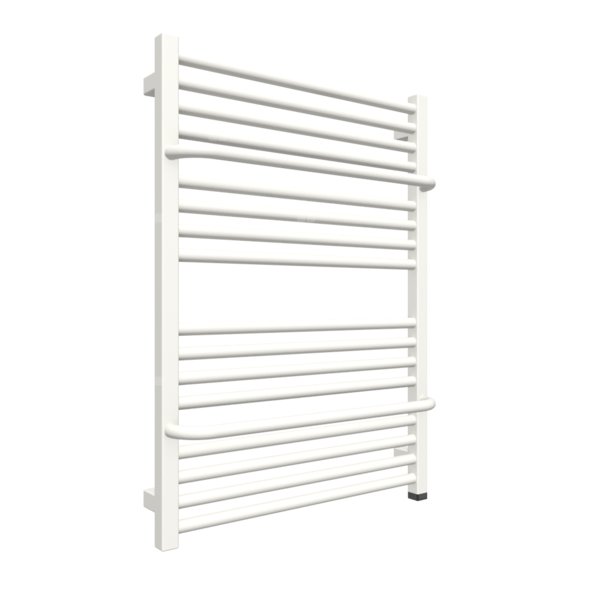 Grzejnik elektryczny TERMA LIMA ONE 600 x 820 mm, kolor biały drogowy RAL9016, moc 400 W, podłączenie E8, kabel spiralny z wtyczką 2,5m biały