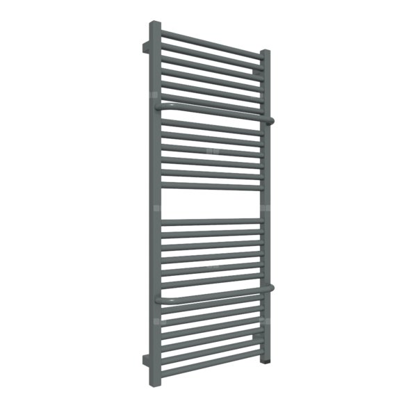 Grzejnik elektryczny TERMA LIMA ONE 500 x 1140 mm, kolor metaliczny szary, moc 600 W, podłączenie E8, kabel spiralny z wtyczką 2,5m