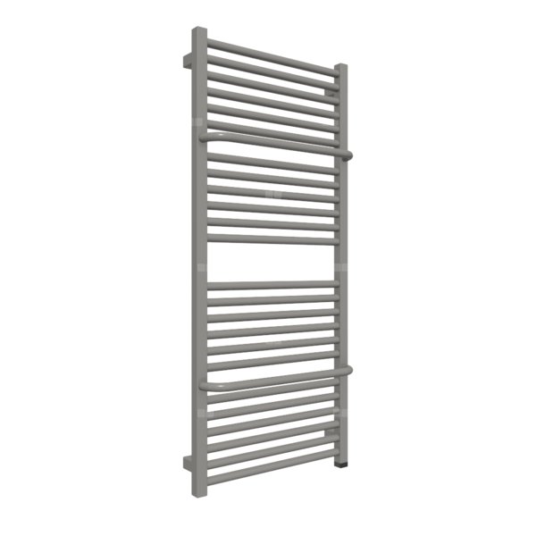 Grzejnik elektryczny TERMA LIMA ONE 500 x 1140 mm, kolor grafit, moc 600 W, podłączenie E1, kabel spiralny z wtyczką 2,5m srebrzysty