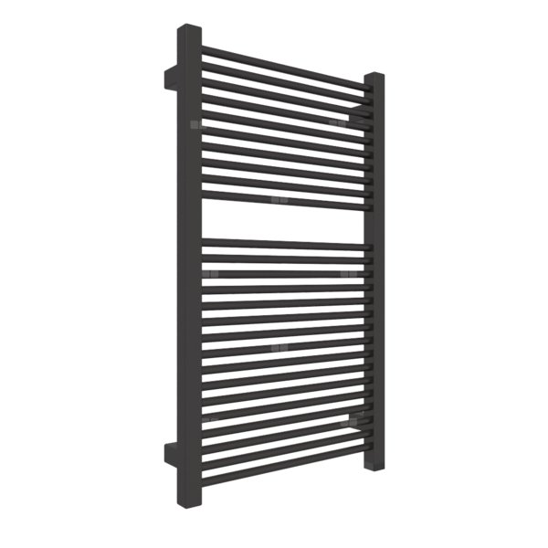 Grzejnik elektryczny TERMA MIKE ONE 430 x 735 mm, kolor heban, moc 400 W, podłączenie E8, kabel prosty bez wtyczki 1,5m czarny