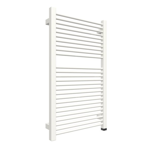 Grzejnik elektryczny TERMA MIKE ONE 430 x 735 mm, kolor biały drogowy RAL9016, moc 400 W, podłączenie E1, kabel spiralny z wtyczką 2,5m srebrzysty