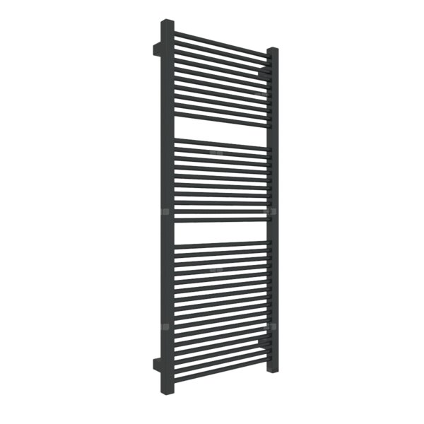 Grzejnik elektryczny TERMA MIKE ONE 430 x 1035 mm, kolor czarny jak kruk RAL9005, moc 400 W, podłączenie E1, kabel prosty bez wtyczki