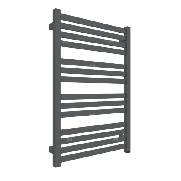 Grzejnik elektryczny TERMA MARLIN ONE 530 x 780 mm, kolor szary grafitowy RAL7024, moc 400 W, podłączenie E1, kabel spiralny z wtyczką 2,5m czarny