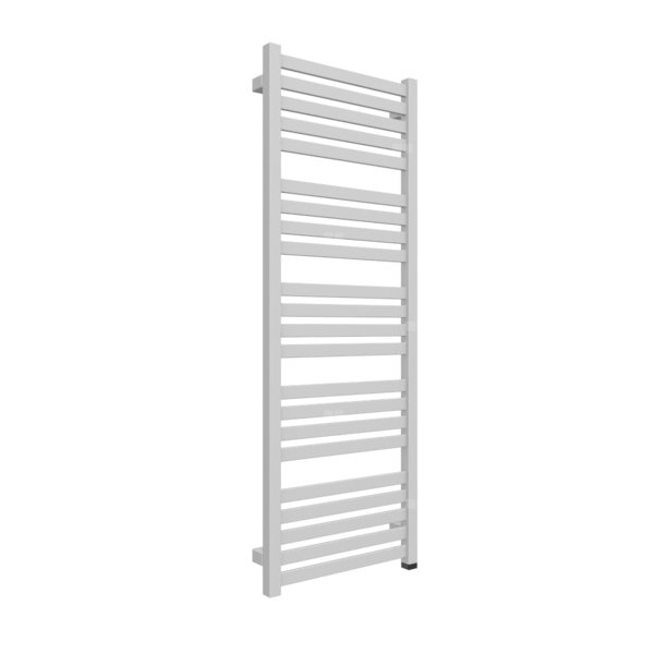 Grzejnik elektryczny TERMA MARLIN ONE 430 x 1185 mm, kolor szary mleczny RAL7047, moc 400 W, podłączenie E8, kabel prosty bez wtyczki 1,5m srebrzysty