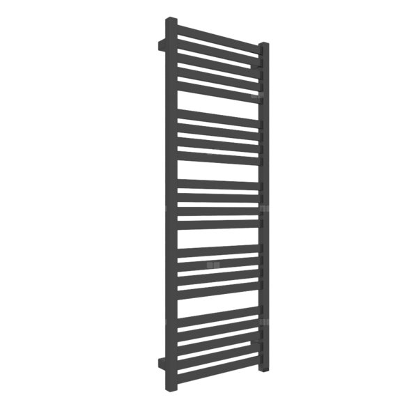 Grzejnik elektryczny TERMA MARLIN ONE 430 x 1185 mm, kolor czarny sygnałowy RAL9004, moc 400 W, podłączenie E1, kabel prosty bez wtyczki 1,5m czarny