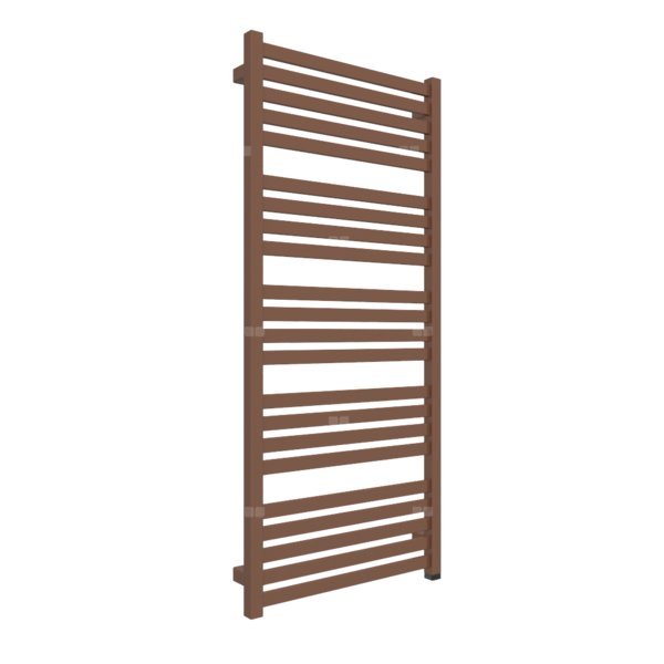 Grzejnik elektryczny TERMA MARLIN ONE 530 x 1185 mm, kolor brązowy płowy RAL8007, moc 600 W, podłączenie E8, kabel prosty bez wtyczki 1,5m srebrzysty