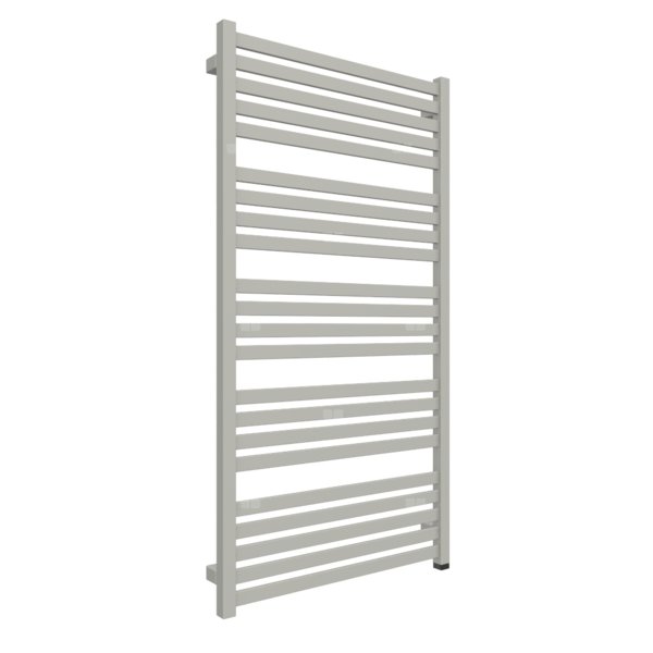 Grzejnik elektryczny TERMA MARLIN ONE 630 x 1185 mm, kolor srebrny połysk, moc 800 W, podłączenie E8, kabel prosty bez wtyczki 1,5m