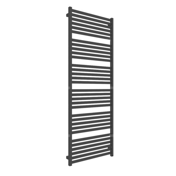 Grzejnik elektryczny TERMA MARLIN ONE 630 x 1680 mm, kolor czarny RAL9017, moc 1000 W, podłączenie E8, kabel prosty z wtyczką 1,5m czarny