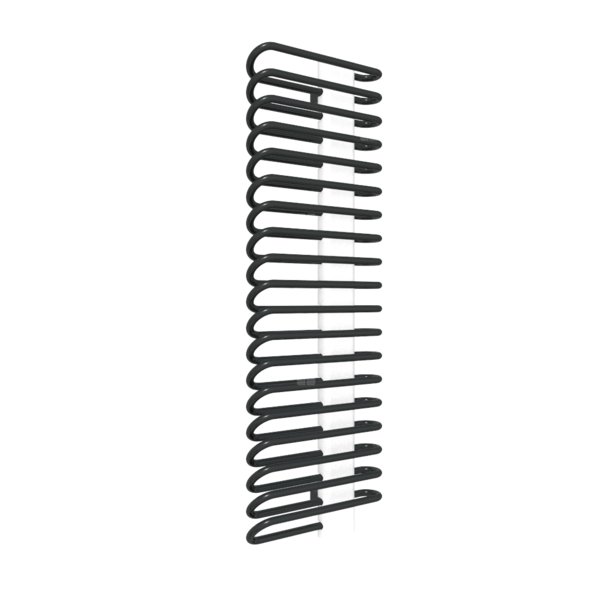 Grzejnik elektryczny TERMA MICHELLE 400 x 1200 mm, kolor czarny głęboki RAL9005, moc 580 W, podłączenie E1