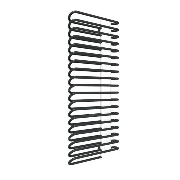 Grzejnik elektryczny TERMA MICHELLE 500 x 1200 mm, kolor czarny głęboki mat RAL9005, moc 800 W, podłączenie E1