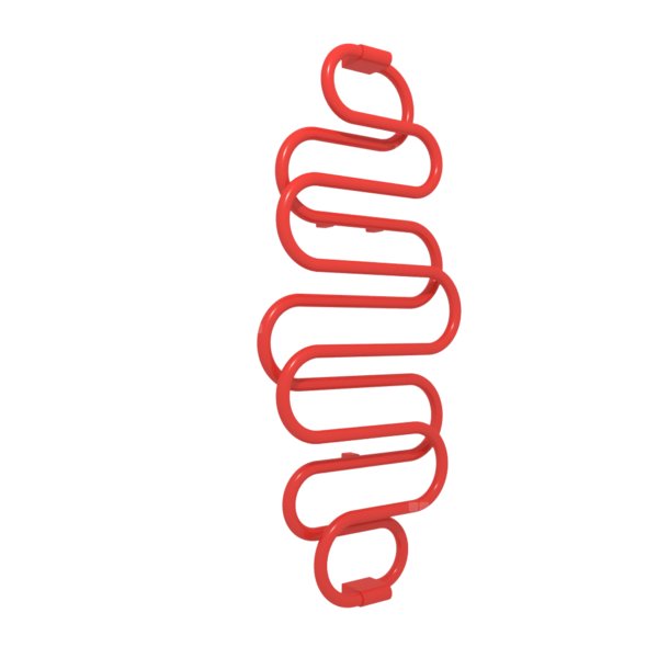 Grzejnik el. TERMA PERŁA 1360/500 Metallic Red, podł. EX, kabel prosty bez wtyczki [1,5m srebrzysty]