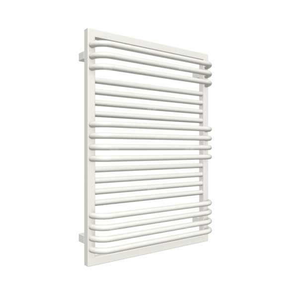 Grzejnik elektryczny TERMA POC 2 600 x 840 mm, kolor biały drogowy RAL9016, moc 600 W, podłączenie E8, kabel spiralny z wtyczką