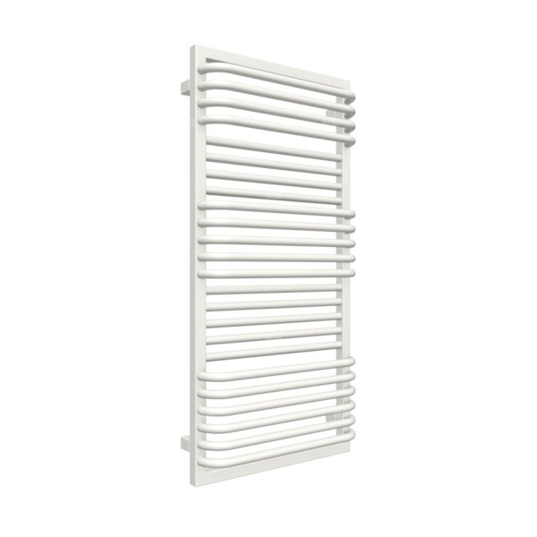 Grzejnik elektryczny TERMA POC 2 500 x 1040 mm, kolor biały drogowy RAL9016, moc 600 W, podłączenie E8, kabel spiralny z wtyczką