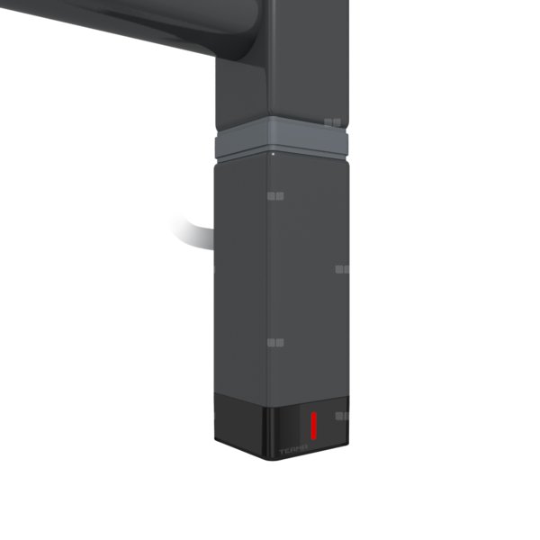 Grzałka TERMA One K30x30, 400W Tuba, Black Pepper, kabel spiralny z wtyczką [czarny, 2,5m, logo Terma, instr. TERMA]