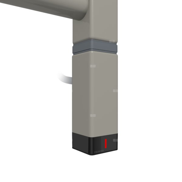 Grzałka TERMA One K30x30, 300W Tuba, Metallic Stone, kabel spiralny z wtyczką [srebrzysty, 2,5m, logo Terma, instr. TERMA]