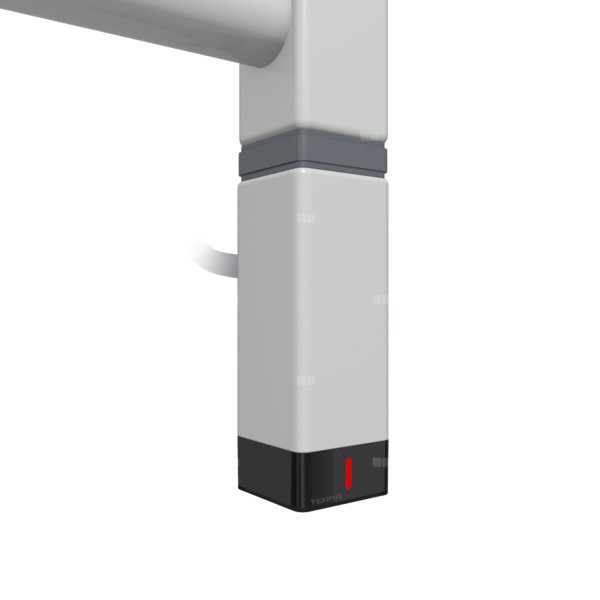 Grzałka TERMA One K30x30, 600W Tuba, RAL 7035, kabel spiralny z wtyczką [srebrzysty, 2,5m, logo Terma, instr. TERMA]