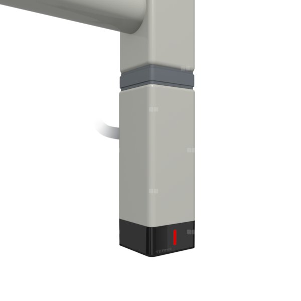 Grzałka TERMA One K30x30, 300W Tuba, Silver Gloss, kabel spiralny z wtyczką [srebrzysty, 2,5m, logo Terma, instr. TERMA]