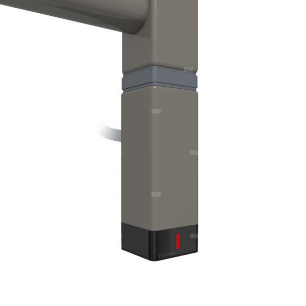 Grzałka TERMA One K30x30, 400W Tuba, RAL 7039, kabel spiralny z wtyczką [srebrzysty, 2,5m, logo Terma, instr. TERMA]