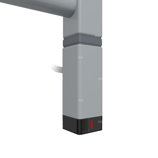 Grzałka TERMA One K30x30, 800W Tuba, RAL 7040, kabel prosty bez wtyczki [srebrzysty, 1,5m, logo Terma, instr. TERMA]