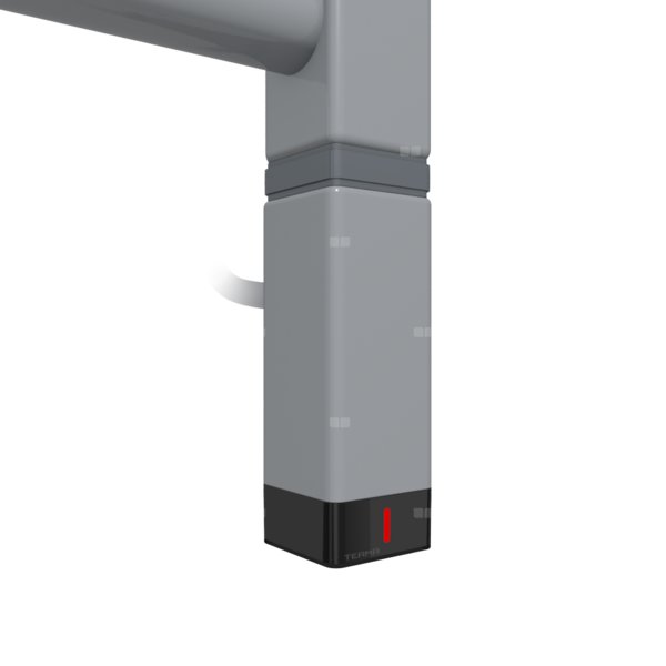 Grzałka TERMA One K30x30, 400W Tuba, RAL 7045, kabel spiralny z wtyczką [srebrzysty, 2,5m, logo Terma, instr. TERMA]