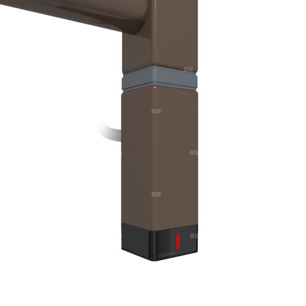 Grzałka TERMA One K30x30, 300W Tuba, Noble Brown, kabel spiralny z wtyczką [srebrzysty, 2,5m, logo Terma, instr. TERMA]