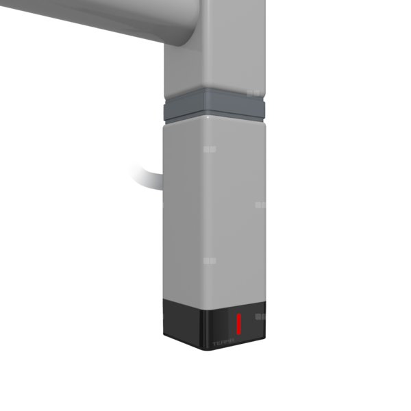 Grzałka TERMA One K30x30, 600W Tuba, RAL 9006, kabel prosty bez wtyczki [srebrzysty, 1,5m, logo Terma, instr. TERMA]