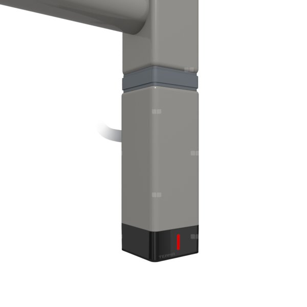 Grzałka TERMA One K30x30, 300W Tuba, RAL 9007, kabel spiralny z wtyczką [srebrzysty, 2,5m, logo Terma, instr. TERMA]