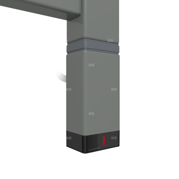 Grzałka TERMA One P30x40, 200W Tuba, Modern Grey, kabel spiralny z wtyczką [srebrzysty, 2,5m, logo Terma, instr. TERMA]