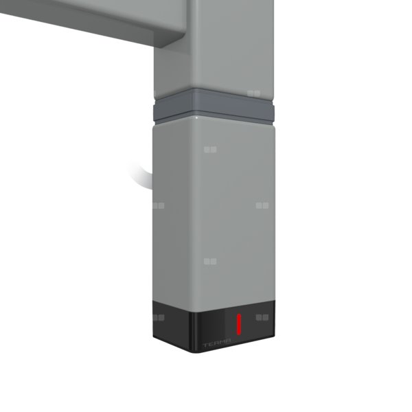 Grzałka TERMA One P30x40, 600W Tuba, Salt and Pepper, kabel spiralny z wtyczką [srebrzysty, 2,5m, logo Terma, instr. TERMA]