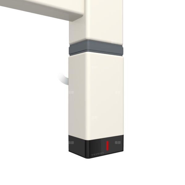 Grzałka TERMA One P30x40, 600W \ Tuba, RAL 9010, kabel prosty bez wtyczki z maskownicą [biały, 1,5m, logo Terma, instr. TERMA]