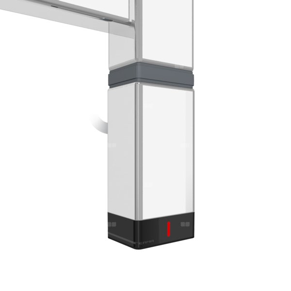 Grzałka TERMA One P30x40, 400W Tuba, Chrom CRO, kabel prosty z wtyczką [srebrzysty, 1,5m, logo Terma, instr. TERMA]