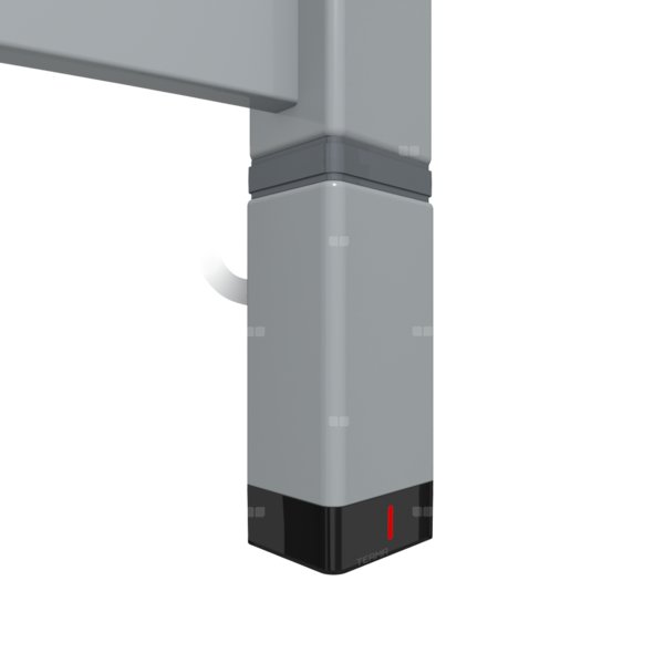 Grzałka TERMA One T36x40 Prawy, 600W Tuba, RAL 7040, kabel prosty bez wtyczki (srebrzysty 1.5 m)