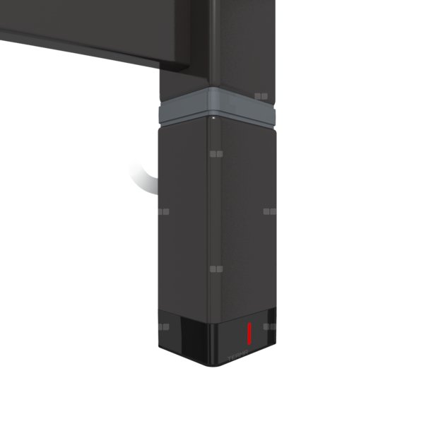 Grzałka TERMA One T36x40 Prawy, 300W Tuba, Heban, kabel prosty bez wtyczki [czarny, 1,5m, logo Terma, instr. TERMA]