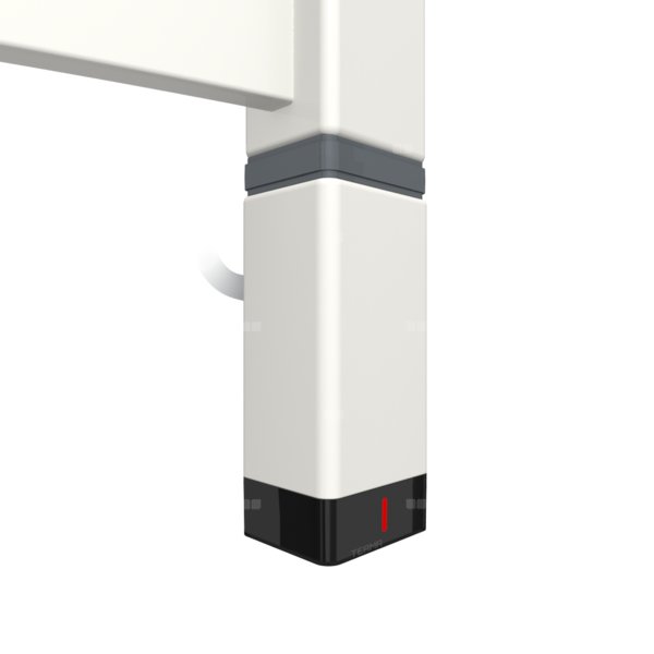 Grzałka TERMA One T36x40 Prawy, 600W Tuba, RAL 9016, kabel prosty z wtyczką [biały, 1,5m, bez logo, instr. TERMA]