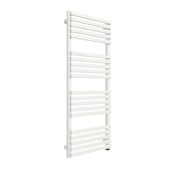 Grzejnik elektryczny TERMA QUADRUS SLIM ONE 450 x 1185 mm, kolor biała ściana, moc 600 W, podłączenie E1, kabel prosty bez wtyczki 1,5m biały