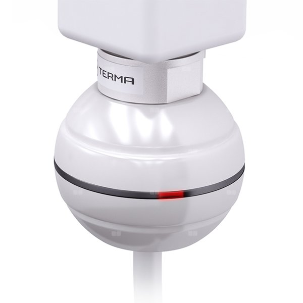 Grzałka TERMA REG 2, 800W Tuba, RAL 9016, kabel prosty bez wtyczki [biały, 1,5m, instr. TERMA]