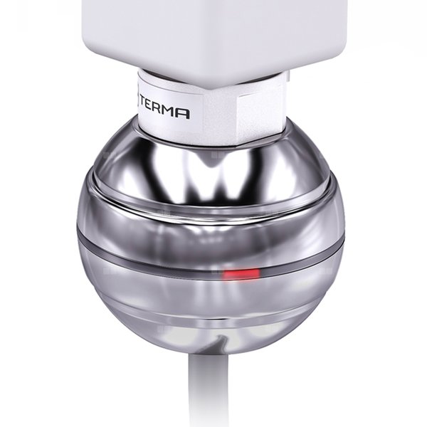 Grzałka TERMA REG 2, 600W Tuba, Silver Matt SMA, kabel prosty bez wtyczki [srebrzysty, 1,5m, instr. TERMA]