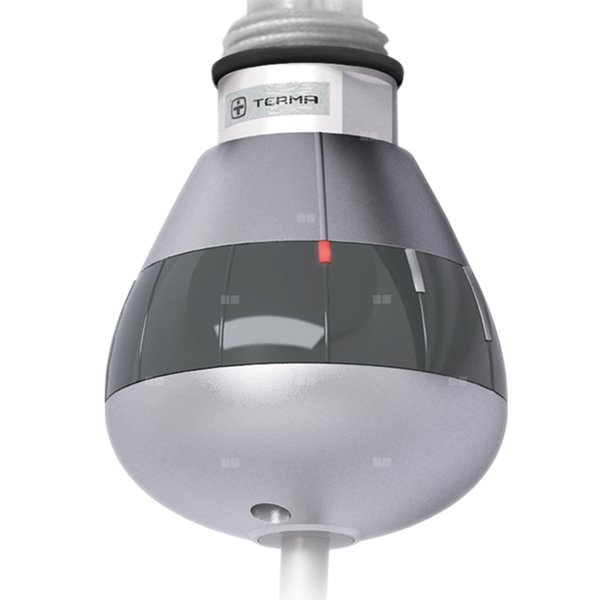 Grzałka TERMA REG 3, 600W Tuba, Silver Matt SMA, kabel prosty bez wtyczki [srebrzysty, 1,5m, instr. TERMA]
