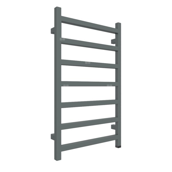 Grzejnik elektryczny TERMA SIMPLE ONE 500 x 840 mm, kolor metaliczny szary, moc 300 W, podłączenie E8, kabel prosty bez wtyczki 1,5m czarny