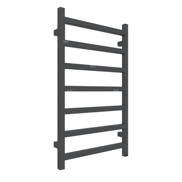 Grzejnik elektryczny TERMA SIMPLE ONE 500 x 840 mm, kolor szary czarny RAL7021, moc 300 W, podłączenie E1, kabel prosty bez wtyczki 1,5m czarny