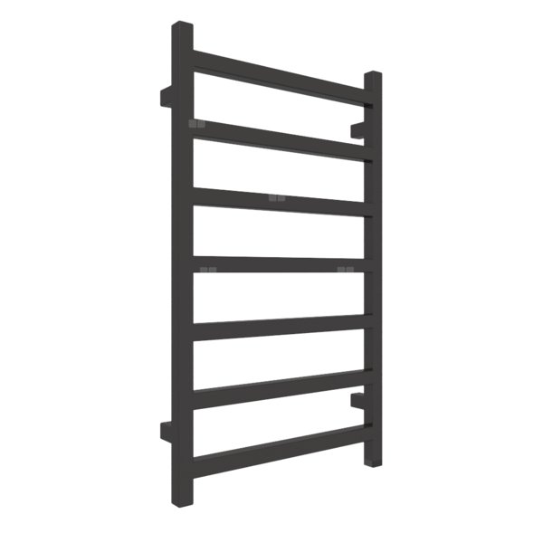 Grzejnik elektryczny TERMA SIMPLE ONE 500 x 840 mm, kolor heban, moc 300 W, podłączenie E8, kabel spiralny z wtyczką 2,5m czarny