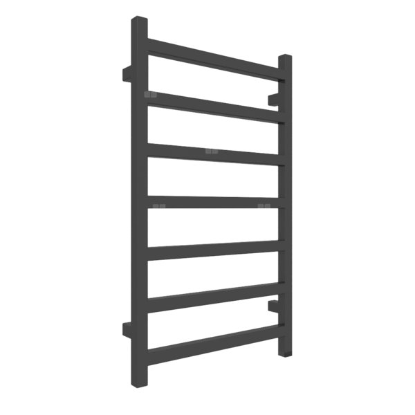 Grzejnik elektryczny TERMA SIMPLE ONE 500 x 840 mm, kolor czarny sygnałowy RAL9004, moc 300 W, podłączenie E8, kabel prosty bez wtyczki 1,5m czarny