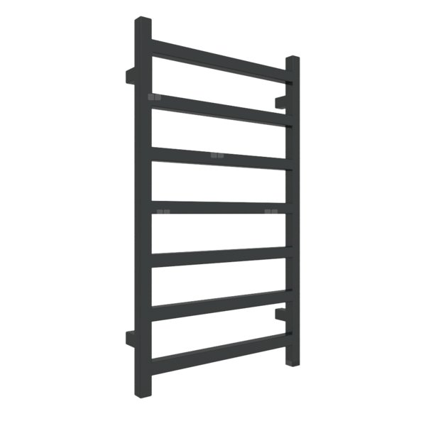 Grzejnik elektryczny TERMA SIMPLE ONE 500 x 840 mm, kolor czarny jak kruk RAL9005, moc 300 W, podłączenie E8, kabel prosty bez wtyczki 1,5m czarny