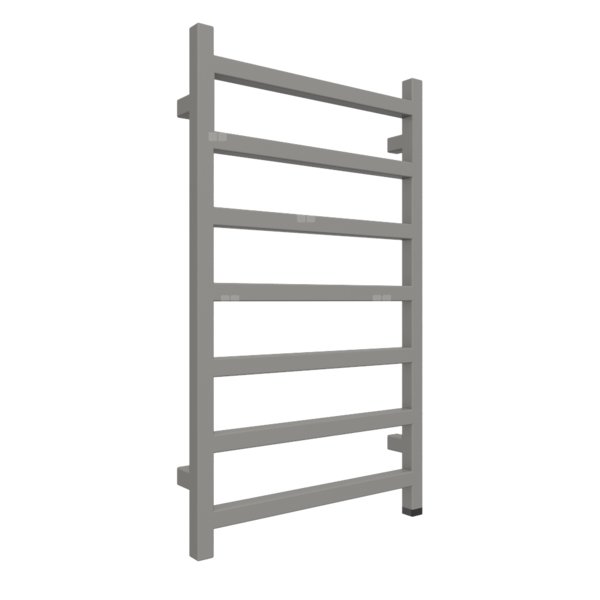 Grzejnik elektryczny TERMA SIMPLE ONE 500 x 840 mm, kolor grafit, moc 300 W, podłączenie E8, kabel prosty bez wtyczki 1,5m srebrzysty